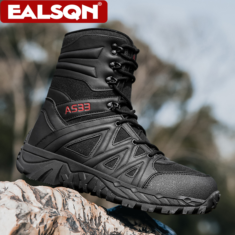 Hunting Outdoor Boots - Men's High-Top Outdoor Boots Non-slip Climbing