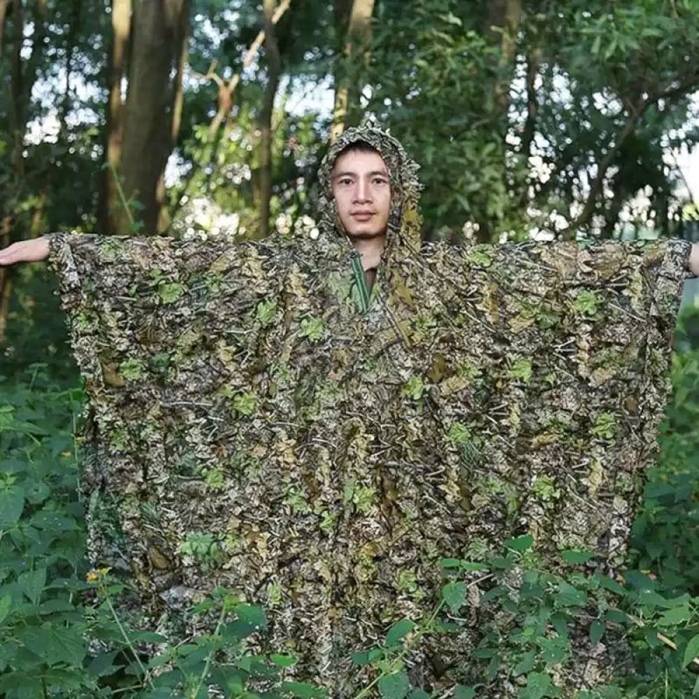 Hunting Outdoor Watch - Breathable 3D Maple Leaf Camouflage Ghillie