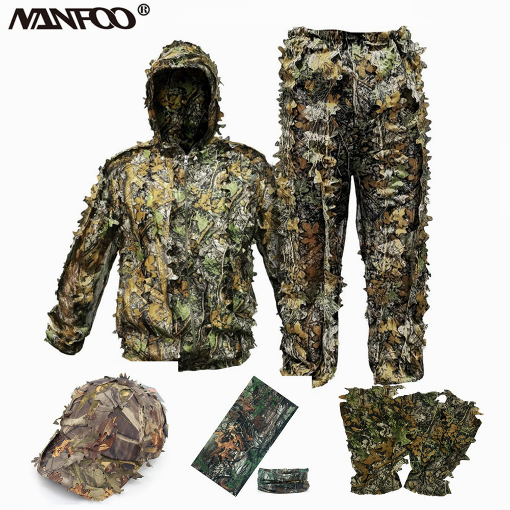 Adult 3D Leaves Bionic Camoufl - огляд і ціна Camouflage Hunting Jacket