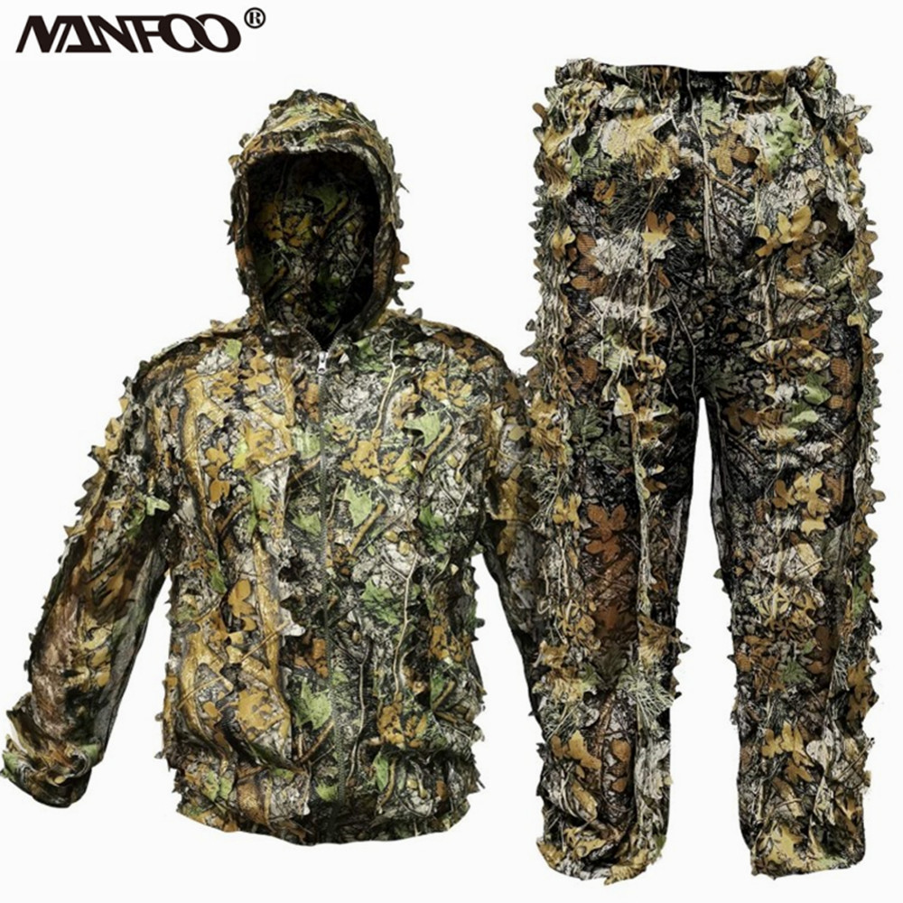 Adult 3D Leaves Bionic Camoufl - огляд і ціна Camouflage Hunting Jacket