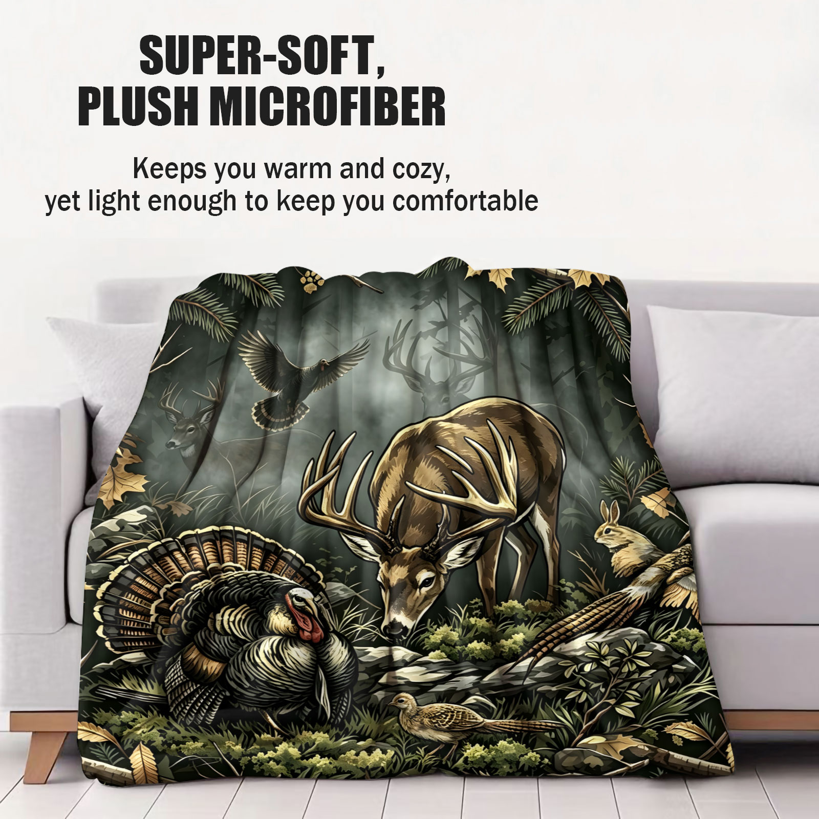 Vintage Woodland Animal Throw  - огляд і ціна Wildman Hunting & Outdoor