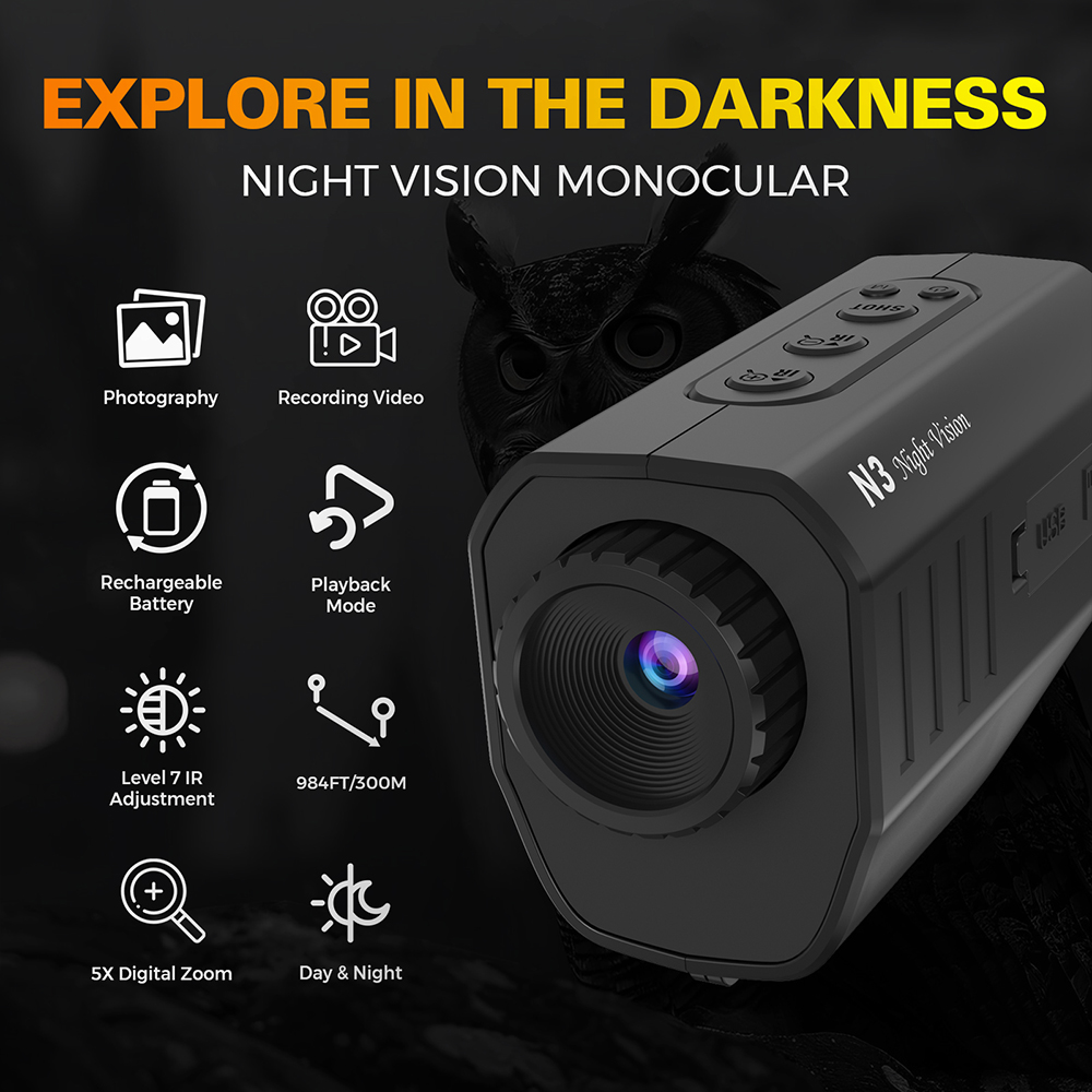 Night Vision Monocular 1080P 3 - огляд і ціна Monocular Night Vision