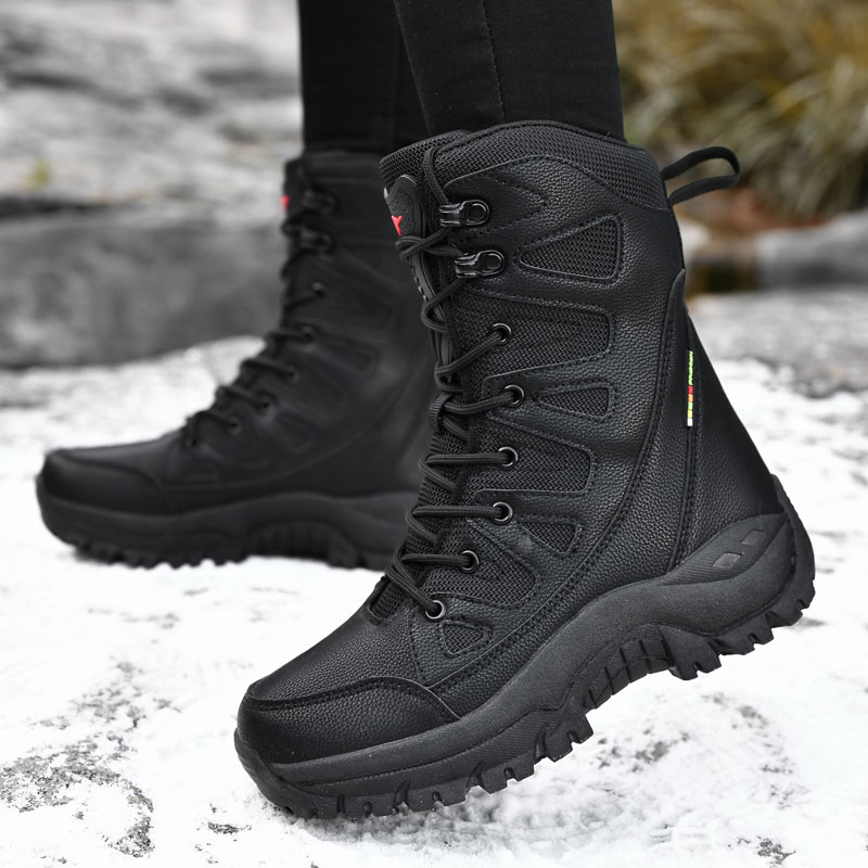 Men Motorcycle Tactical Boots  - огляд і ціна Hunting Outdoor Boots